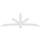 Ekena Millwork Alberta Architectural Grade PVC Gable Bracket, 108"W x 36"H x 2"D x 6"F, 8/12 Pitch GBP108X36X0206ALB00 - alternate 2